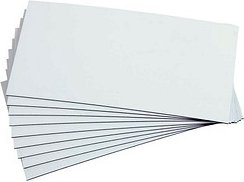 100 EICHNER Magnetschilder weiß 5,0 x 15,0 cm