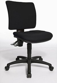 Thumbnail - Topstar Bürostuhl U50, 8070 BC0 Stoff schwarz, Gestell schwarz