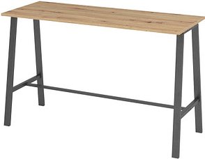 Thumbnail - HAMMERBACHER Stehtisch Meeting Point VMPA17 asteiche rechteckig, 4-Fuß-Gestell grau, 175,0 x 68,0 x 104,2 cm