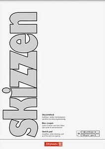 BRUNNEN Skizzenblöcke DIN A5, 5 Blöcke