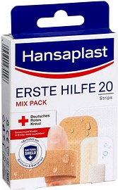 Hansaplast Pflaster ERSTE HILFE MIX 2049762 beige, weiß, 20 St.