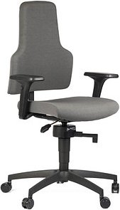 Thumbnail - meychair Bürostuhl Workster Basic One, 79509 Stoff grau, Gestell schwarz