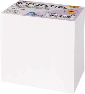 folia Notizzettel lose weiß 5,5 x 9,0 cm, ca. 700 Blatt, 1 Pack