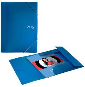 VON LEITZ Sammelmappe DIN A4 blau, 1 St.