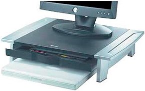 AKTION: Fellowes Monitorständer Office Suites Kompakt schwarz, silber mit 10 Euro CashBack