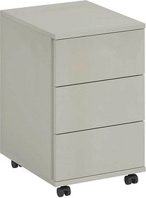 Thumbnail - fm home office Rollcontainer lichtgrau 3 Auszüge 40,0 x 48,0 x 63,0 cm