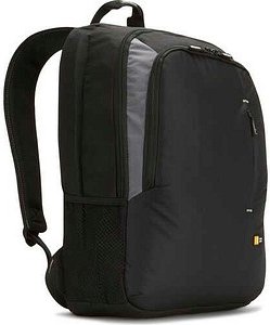 case LOGIC® Laptop-Rucksack Backpack Polyester schwarz, grau 25,2 l bis 43,2 cm (17 Zoll)
