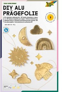 folia Prägefolie gold, 3 Blatt