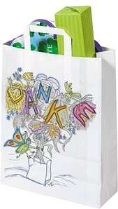 250 VP Papier-Tragetaschen Topcraft weiß 26,0 x 33,0 cm