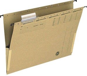 Q-CONNECT Hängetasche naturbraun, 25 St.