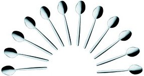 TOP TABLE GMBH Kaffeelöffel Minora silber, 12 St.