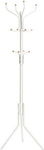SONGMICS Kleiderständer RCR19W weiß Metall 12 Haken 44,0 x 182,0 cm