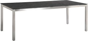 BEST Gartentisch Marbella schwarz rechteckig 210,0 x 100,0 x 76,0 cm