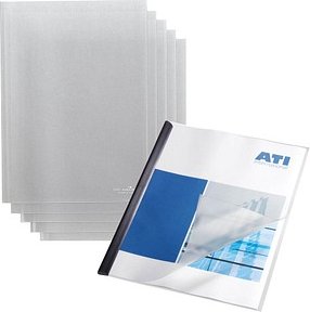 Thumbnail - DURABLE Klemmschienenhüllen DIN A4 transparent genarbt 0,12 mm, 50 St.