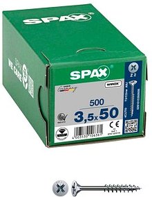 Thumbnail - SPAX® Universalschrauben Z2 Senkkopf WIROX 0291010350505 3,5 mm x 50 mm, 500 St.