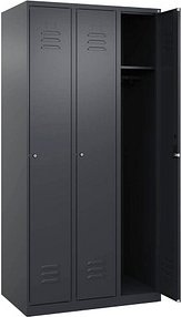 Thumbnail - CP Spind Classic Plus anthrazitgrau 080000-30 S10027, 3 Schließfächer 90,0 x 50,0 x 185,0 cm