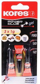 Kores® Powerglue Gel Sekundenkleber 1,0 g, 3 St.