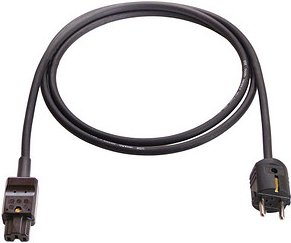 Thumbnail - as-Schwabe Schutzkontakt/Geräte C5 Netzkabel Heißgeräte 2,0 m schwarz, 1 St.