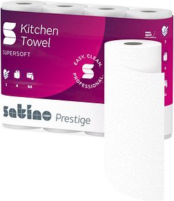 Satino Küchenrollen prestige 3-lagig, 4 Rollen