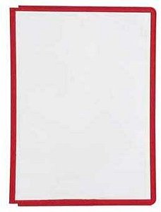 DURABLE Sichttafeln SHERPA® PANEL DIN A4 rot, Öffnung oben, 5 St.