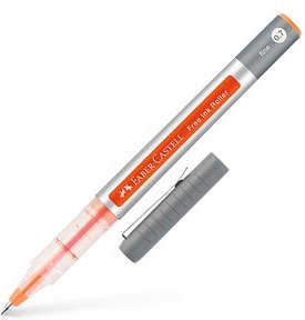 FABER-CASTELL Free Ink Tintenroller grau 0,4 mm, Schreibfarbe: orange, 1 St.