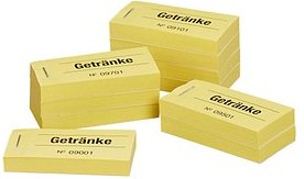 WOLF & APPENZELLER Bonblöcke Getränke, gelb, 10 Blöcke