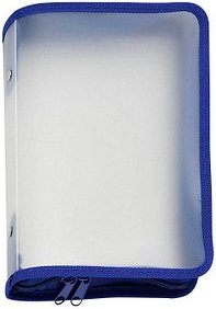 Thumbnail - FolderSys Reißverschlussbeutel transparent/blau 0,5 mm, 1 St.