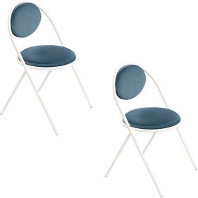 Thumbnail - meet powered by PAPERFLOW Besucherstühle SATURNE CHSATX2DV.13.06 blau Stoff, 2 St.