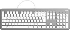 Thumbnail - hama KC-700 Tastatur kabelgebunden silber, weiß