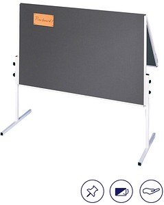 Thumbnail - FRANKEN Moderationswand X-tra!Line 120,0 x 150,0 cm grau