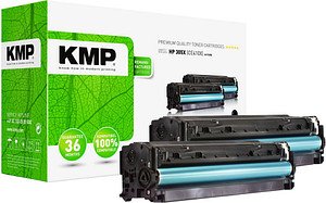 KMP H-T157D schwarz Toner kompatibel zu HP 305X (CE410XD), 2er-Set