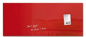 SIGEL Glas-Magnettafel artverum® 130,0 x 55,0 cm rot