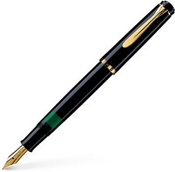 Pelikan Classic M200 Kolbenfüller schwarz/gold B (breit)