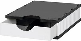 styro Schubladenbox uno weiß 268-0101.0905S, DIN A4 mit 1 Schublade