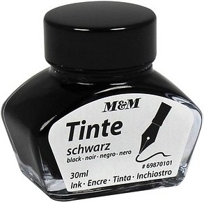 M&M Tintenfass schwarz 30,0 ml