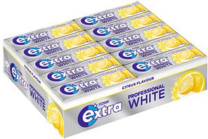 extra® PROFESSIONAL WHITE CITRUS Kaugummis 30 Pack à 10 Stück
