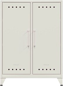 Thumbnail - BISLEY Sideboard Fern Middle, FERMID696 verkehrsweiß 80,0 x 40,0 x 110,0 cm