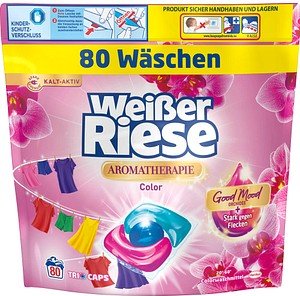 Weißer Riese AROMATHERAPIE Color Good Mood ORCHIDEE Waschmittel Caps, 80 St.