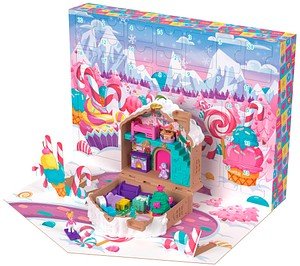 Mattel GAMES Adventskalender Polly Pocket mehrfarbig