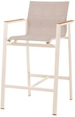 BEST Gartenstuhl mit Armlehnen Rhodos sand, Metall, 1 St.