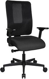 Topstar Bürostuhl Sitness Open X (N) Deluxe, OX300TW2 T220 Stoff anthrazit, Gestell schwarz