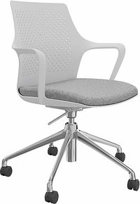 Thumbnail - fm Konferenzstuhl Eta 4260761570228 hellgrau, weiß Kunststoff, 1 St.