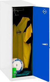 Simonrack Spind SIMONLOCKER DISM SINGLE weiß, blau 8425437116605, 1 Schließfach 30,0 x 50,0 x 91,5 cm