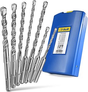 S&R Hammerbohrer-Set, 7-teilig