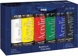 Thumbnail - KREUL el Greco Acrylfarben farbsortiert 6 x 75,0 ml, 6 St.