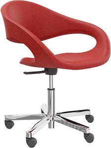 Thumbnail - fm Besucherstuhl Elan 4260761572000 rot Stoff, 1 St.