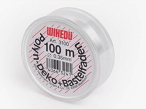 WIHEDÜ Nylonfaden glatt farblos 0,35 mm x 100,0 m
