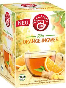TEEKANNE Genussgarten Orange Ingwer Bio-Tee 14 Portionen