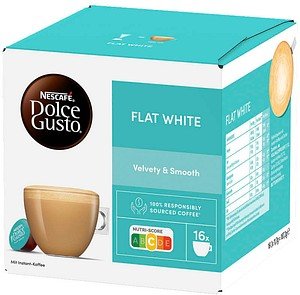 NESCAFÉ DOLCE GUSTO® Flat White Velvety & Smooth Kaffeekapseln, mild, 16 Portionen