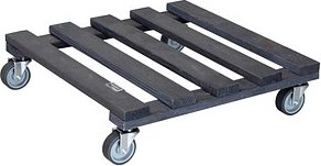 WAGNER® design yourself Pflanzenroller GH 0412 Holz anthrazit quadratisch 38,0 x 9,5 cm, 1 St.